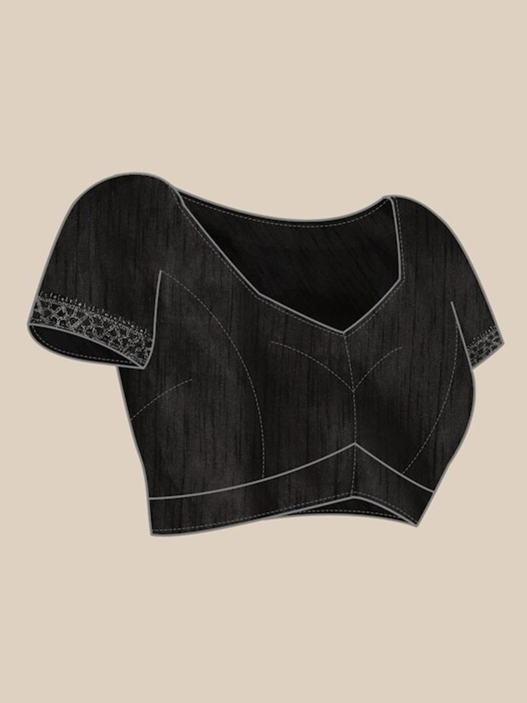 Anouk Striped Embellished Saree - Distacart