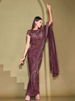 Thumbnail for Tikhi Imli Sequinned Embellished Saree - Distacart