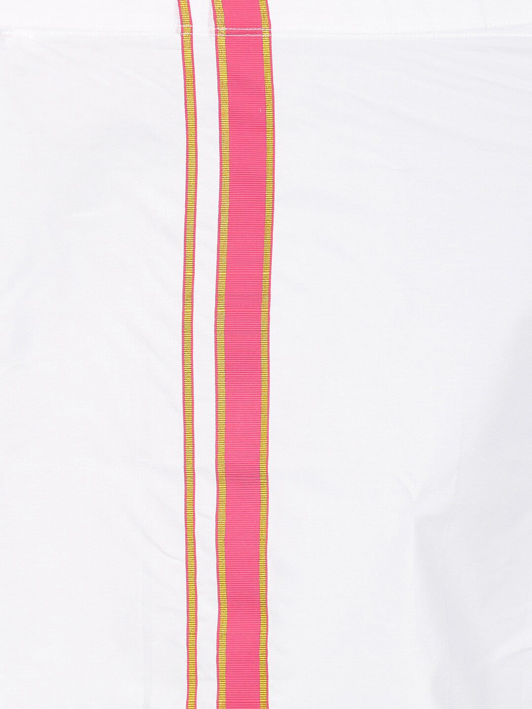 Sethukrishna Boys Pink & White Shirt with Veshti Set - Distacart