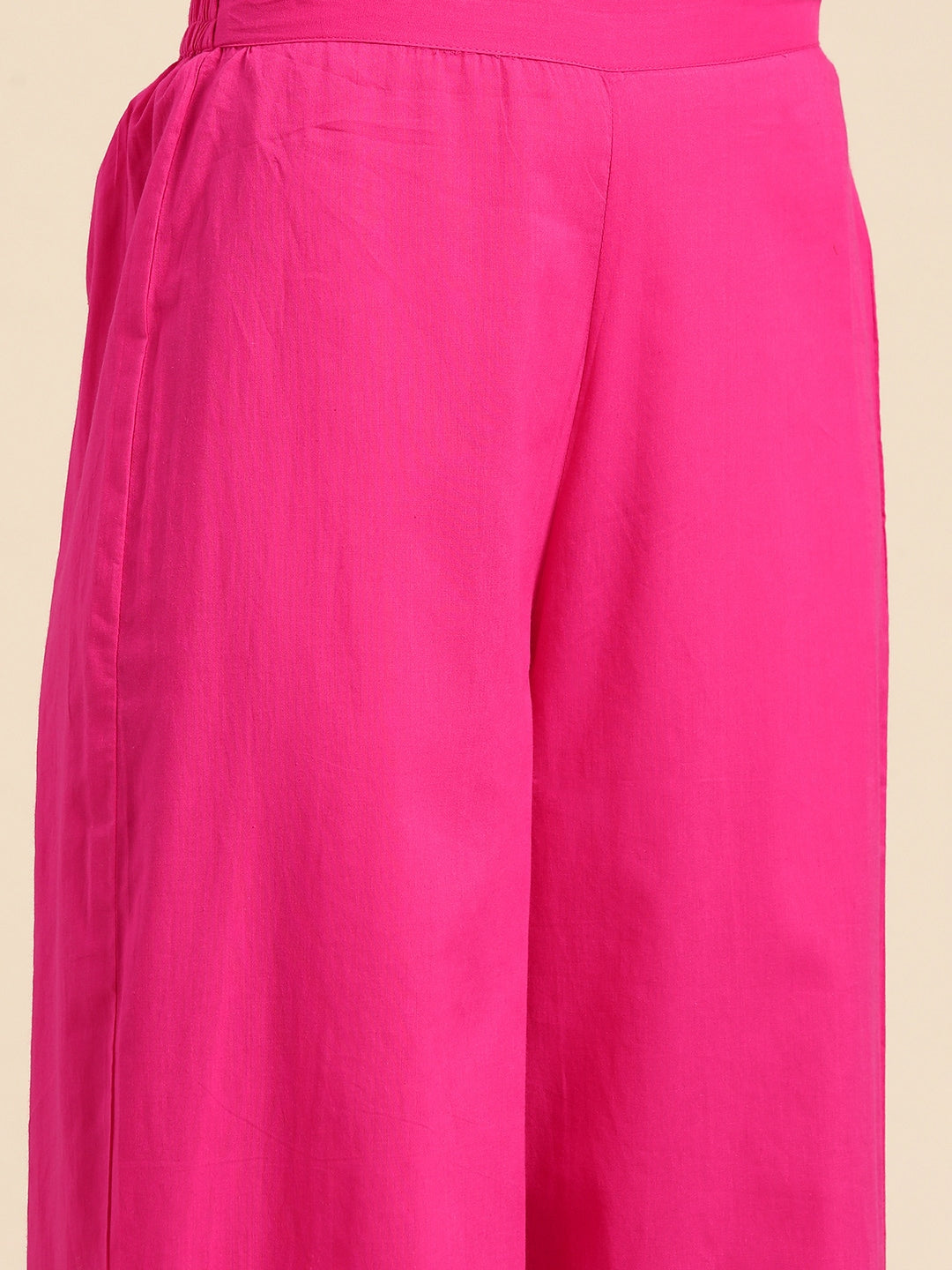 Sangria Women Pure Cotton Kurta with Palazzos - Distacart