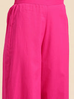 Thumbnail for Sangria Women Pure Cotton Kurta with Palazzos - Distacart