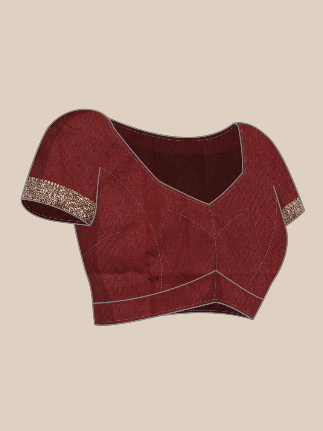 Kalini Maroon & Golden Ethnic Motifs Woven Design Banarasi Saree - Distacart