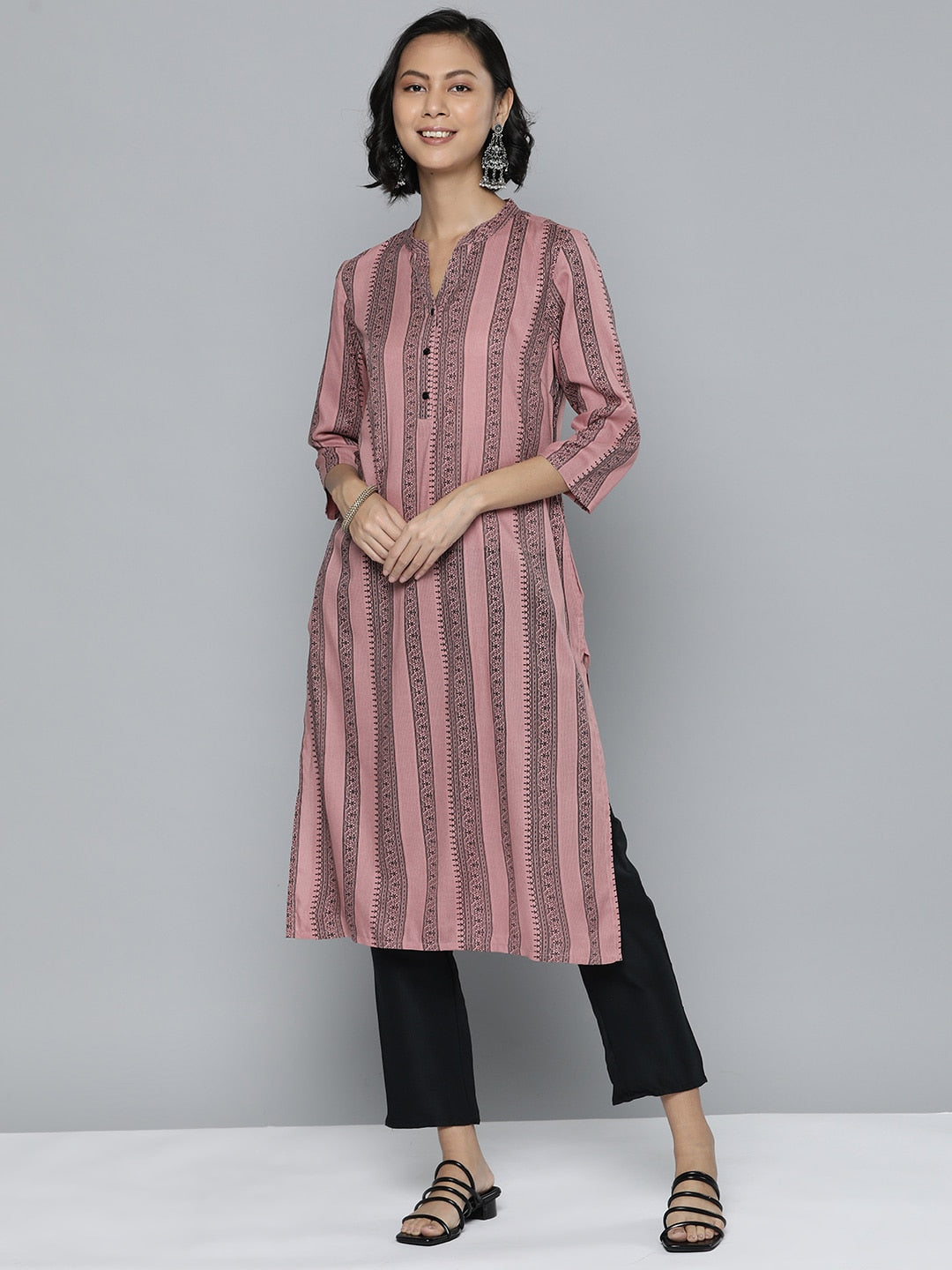 HERE&NOW Women Ethnic Motifs Printed Kurta - Distacart