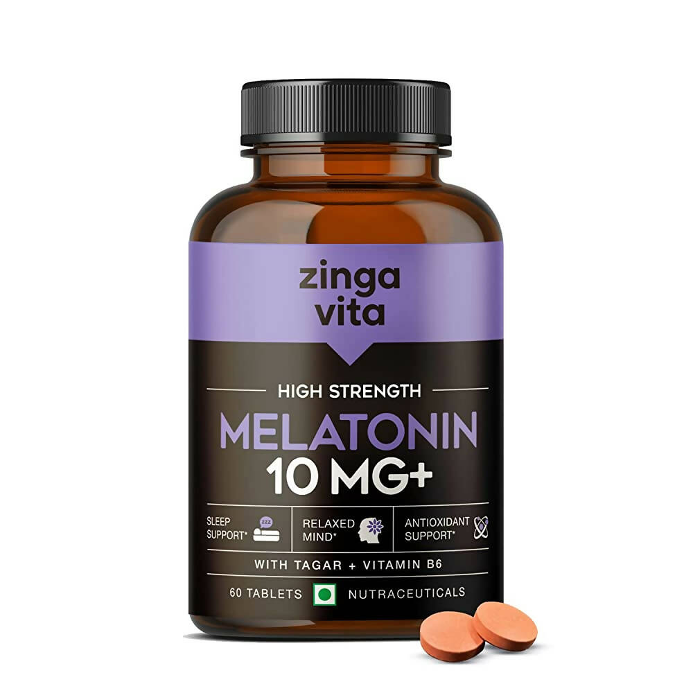 Zingavita High Strength Melatonin 10 mg+ Tablets - Distacart