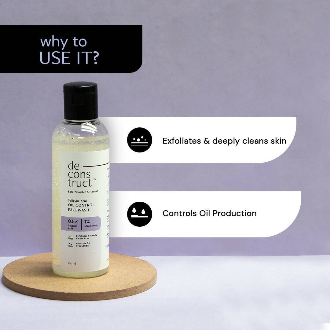 Deconstruct Salicylic Acid Oil Control Face Wash - Distacart