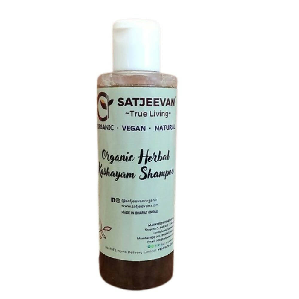 Satjeevan Organic Herbal Kashayam Shampoo - Distacart