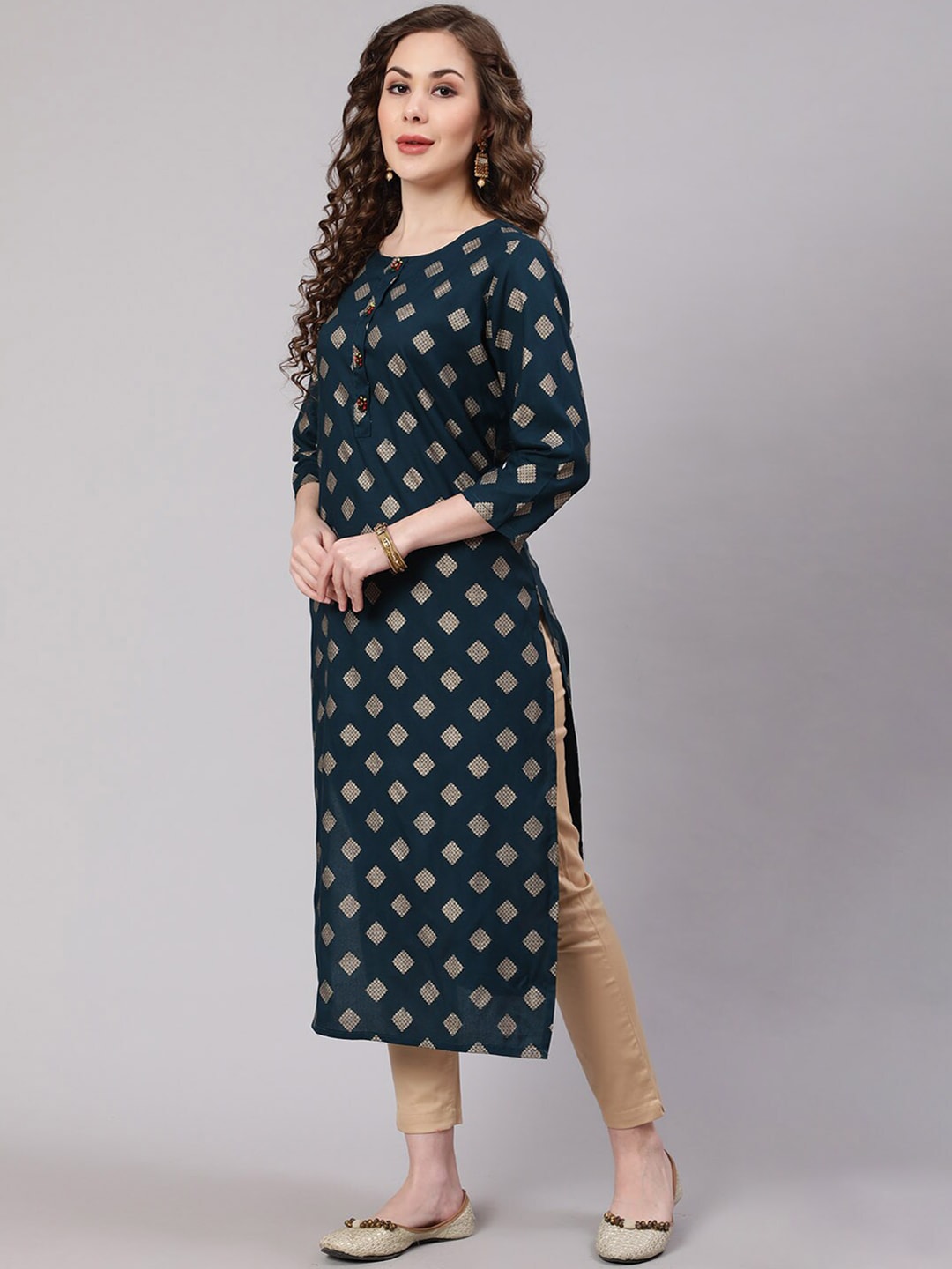 Kalini Women Ethnic Motifs Printed Kurta - Distacart