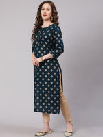 Thumbnail for Kalini Women Ethnic Motifs Printed Kurta - Distacart