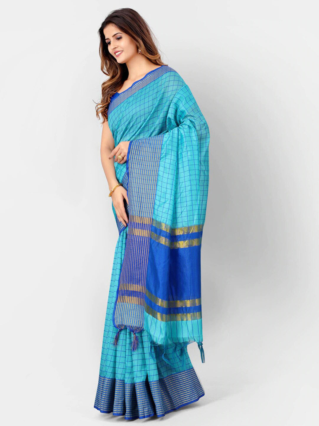 Kalini Women Blue Sarees - Distacart