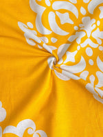 Thumbnail for URBAN SPACE Divine White Ethnic Motifs 144 TC Cotton Queen Bedsheet & 2 Pillow Covers - Distacart