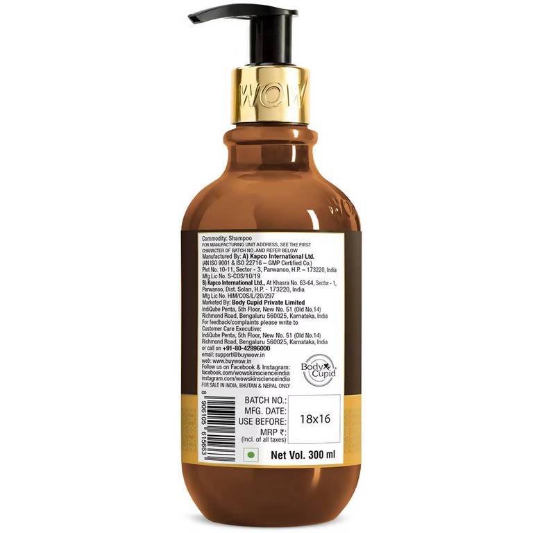 Wow Skin Science Macadamia Nut Oil Shampoo - Distacart