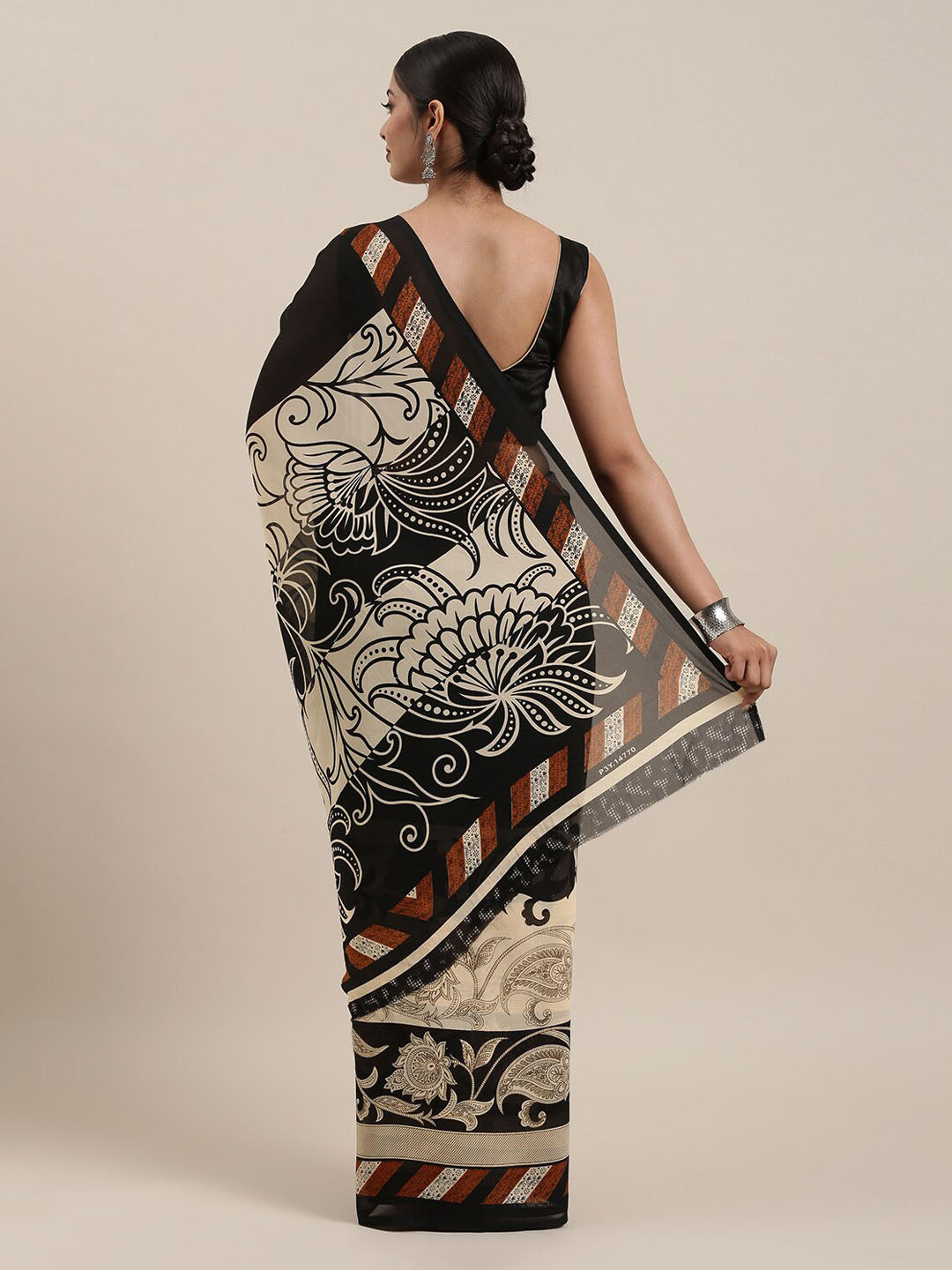 Kalini Pack of 2 Poly Georgette Floral Printed Sarees - Distacart