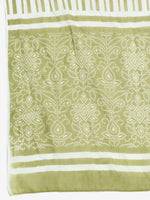 Thumbnail for Kalini Women Green Bandhani Printed Aari Work Kurta with Trousers & Dupatta - Distacart