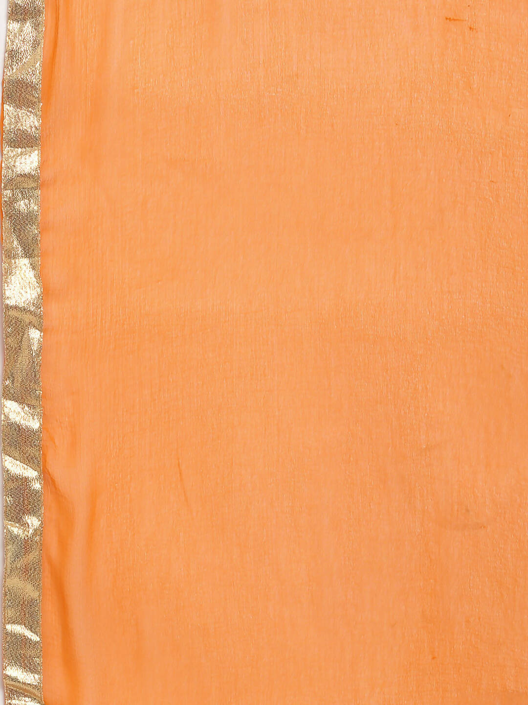 Rudra Bazaar Orange Anarkali Lace Work Kurta with Pyjamas & Dupatta - Distacart