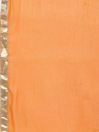 Thumbnail for Rudra Bazaar Orange Anarkali Lace Work Kurta with Pyjamas & Dupatta - Distacart