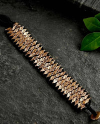 Thumbnail for Bling Accessories Shell Metal Casting Weaved Bracelet In Thread