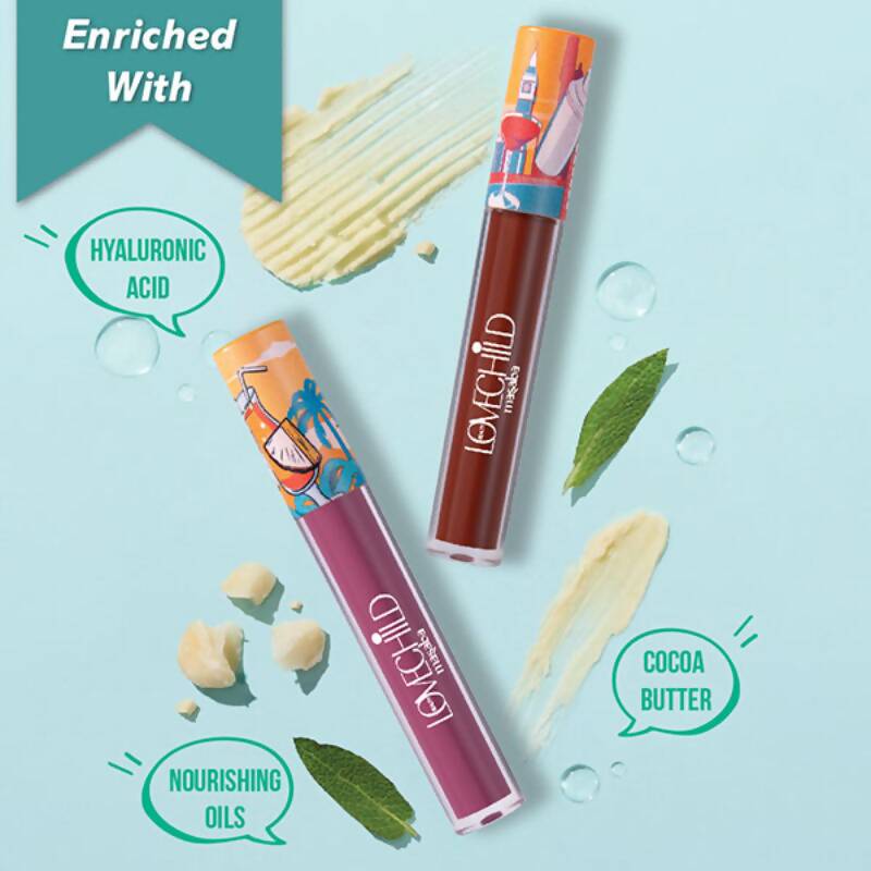 LoveChild By Masaba Gupta Mamma Mia Lush-Matte Lip Creme - Kapi Martini - Distacart