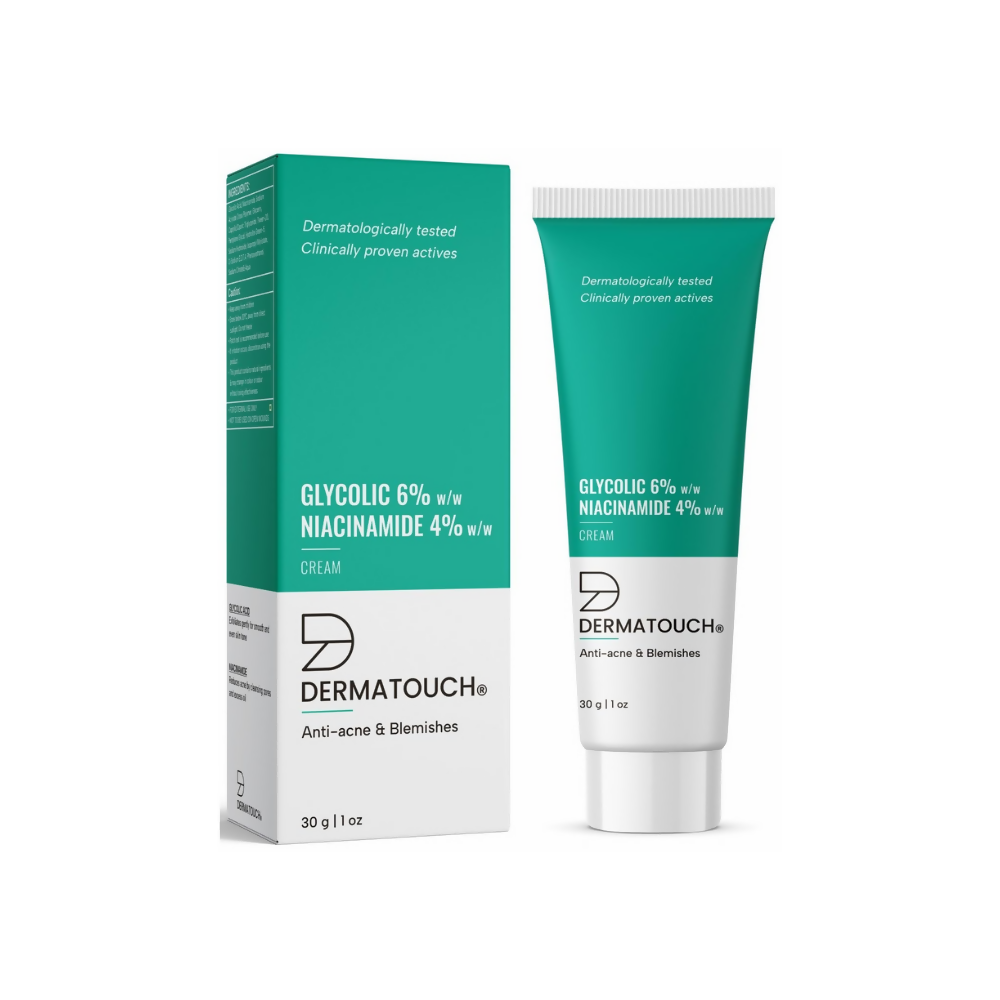 Dermatouch Glycolic 6% Niacinamide 4% Face Cream - Distacart