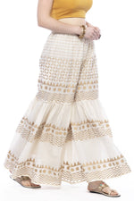 Thumbnail for Mominos Fashion Cotton Off White Gold Print With Gota