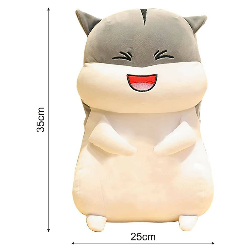 Webby Plush Cute Hamster Soft Toy Ragdoll Doll Big Pillow- 35 cm - Distacart