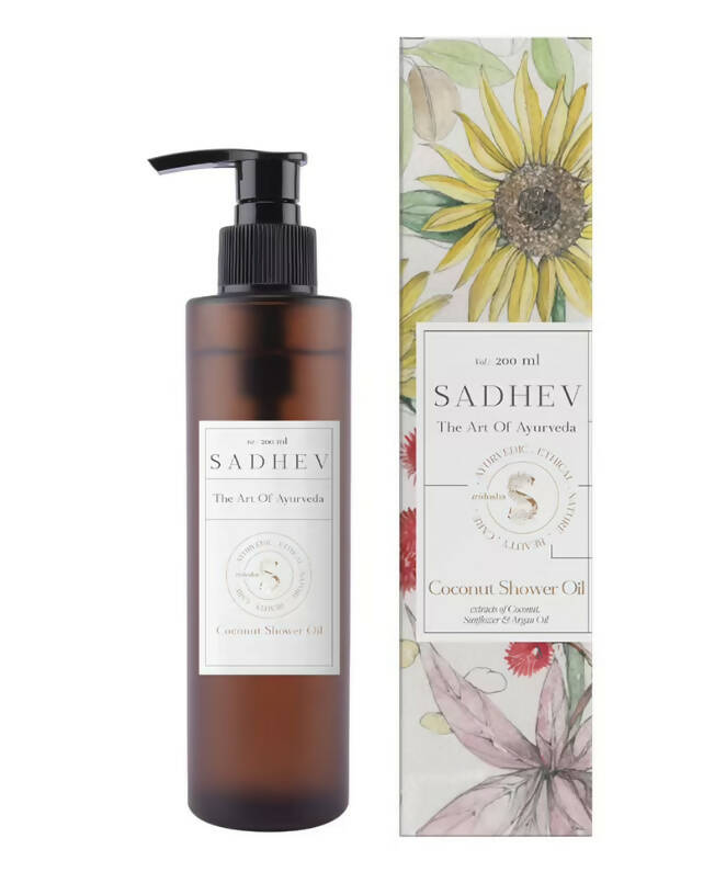 Sadhev Ayurvedic Coconut Shower Oil - Distacart