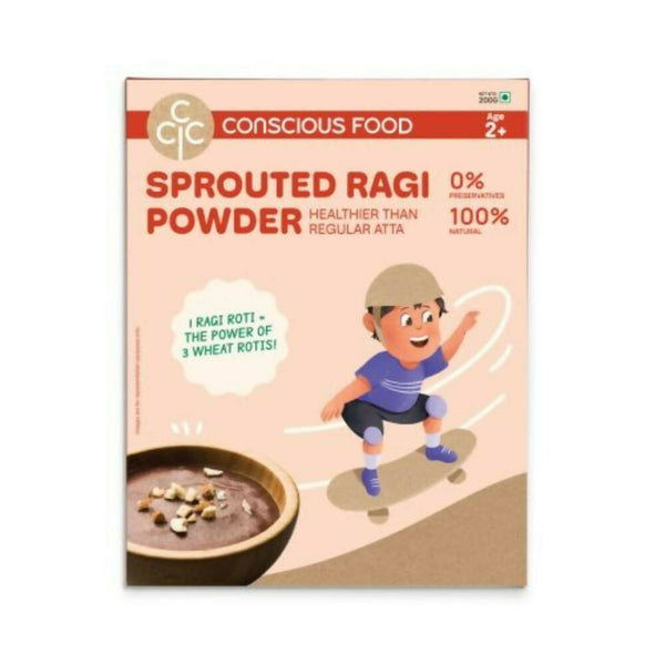 Conscious Food Sprouted Ragi Powder - Distacart