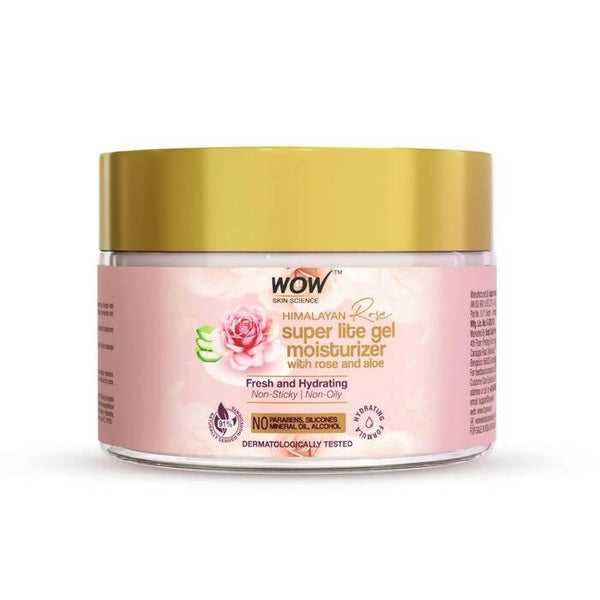 Wow Skin Science Super Light Rose Aloe Gel Moisturizer - Distacart