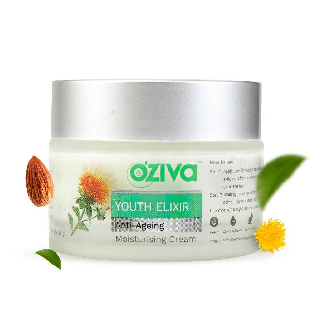 OZiva Youth Elixir Anti-Ageing Moisturising Cream - Distacart