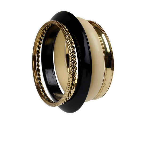 Brass Alloy Designer Brass Five Bangle Set - The Pari - Distacart