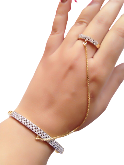 Buy American Diamond Rose Gold Bracelet Best Gift for Female