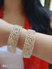 Gold-Plated Alloy Designer American Diamond Bangle Set - The Pari - Distacart