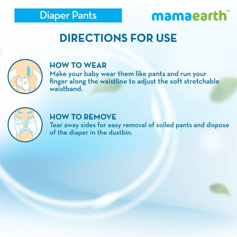 Mamaearth Plant-Based Diaper Pants for Babies 30 Diapers