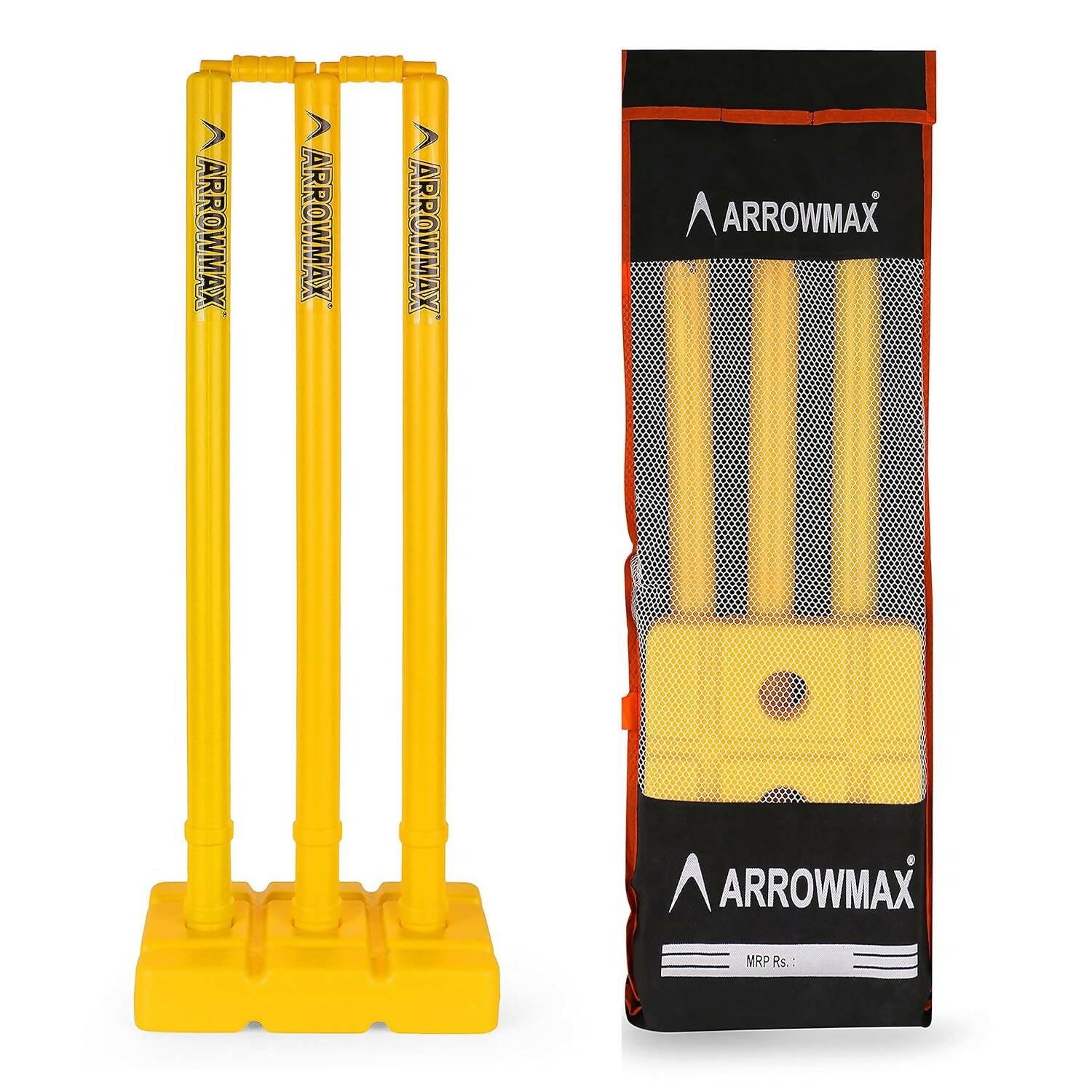 India Best Heavy Plastic Cricket Stumps Set with Bag - Distacart
