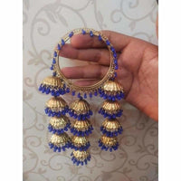 Thumbnail for Stylish And Trendy Latkan Blue Pearls Bangles