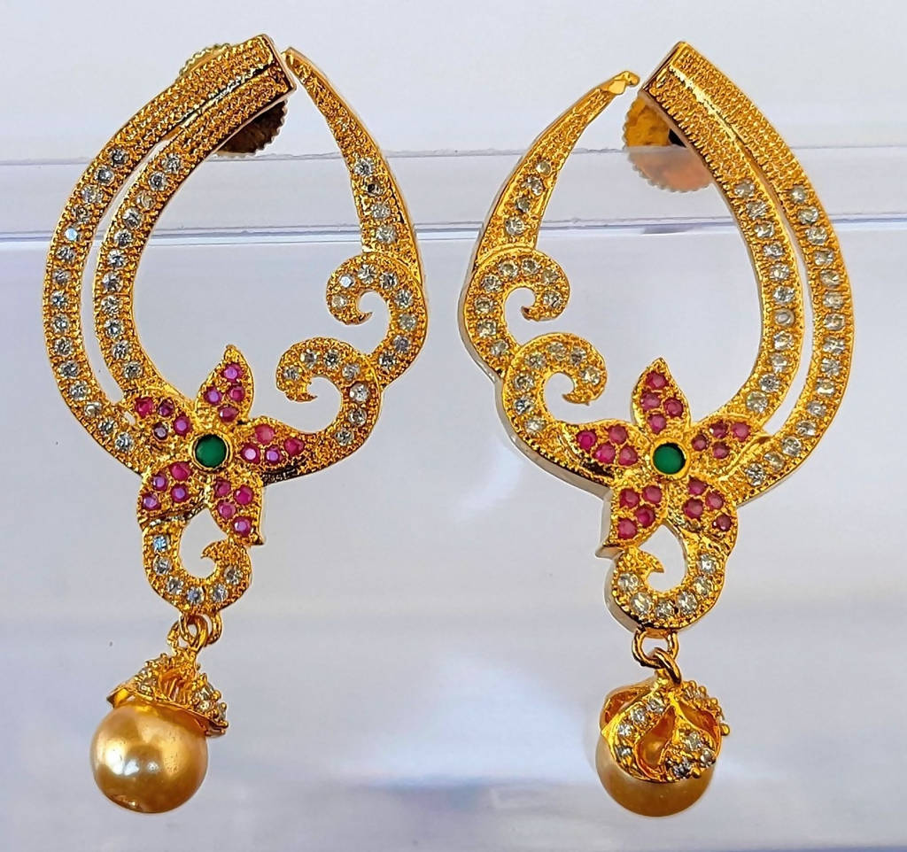 Multicolor Cz Designer Earrings - Distacart