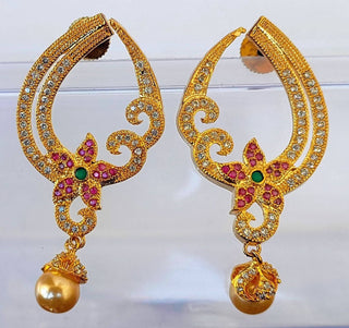 Multicolor Cz Designer Earrings - Distacart