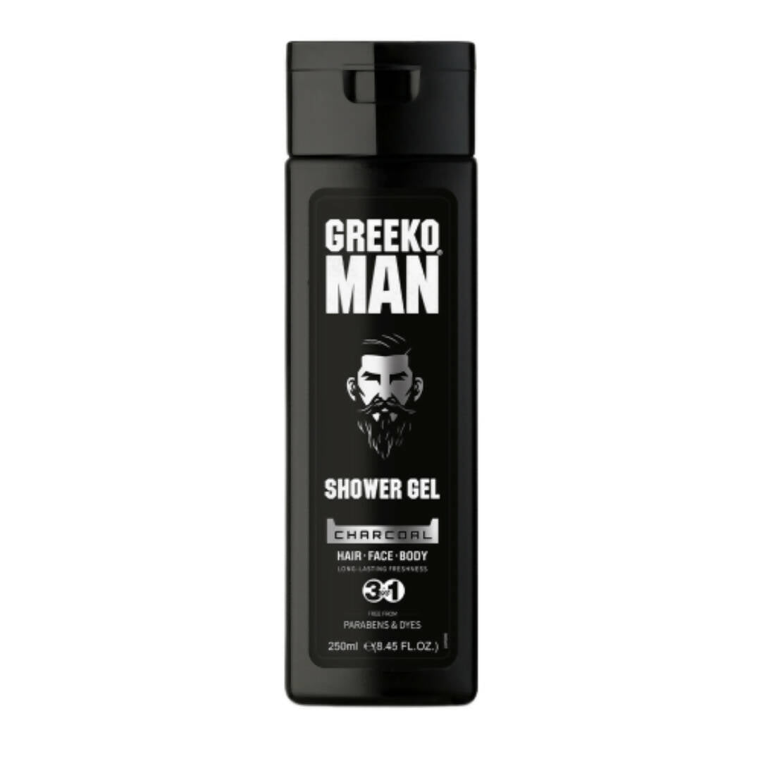 Greeko Man 3 in 1 Charcoal Shower Gel - Distacart