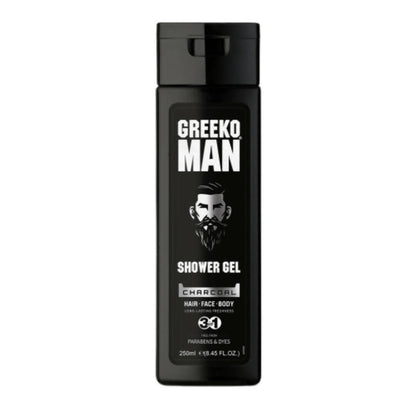 Greeko Man 3 in 1 Charcoal Shower Gel - Distacart