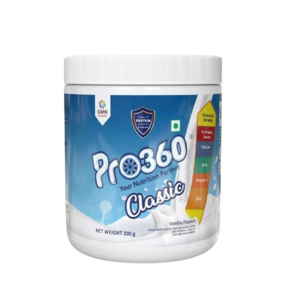 Pro360 Classic Daily Wellness Family Protein Health Drink Supplement Powder - Distacart