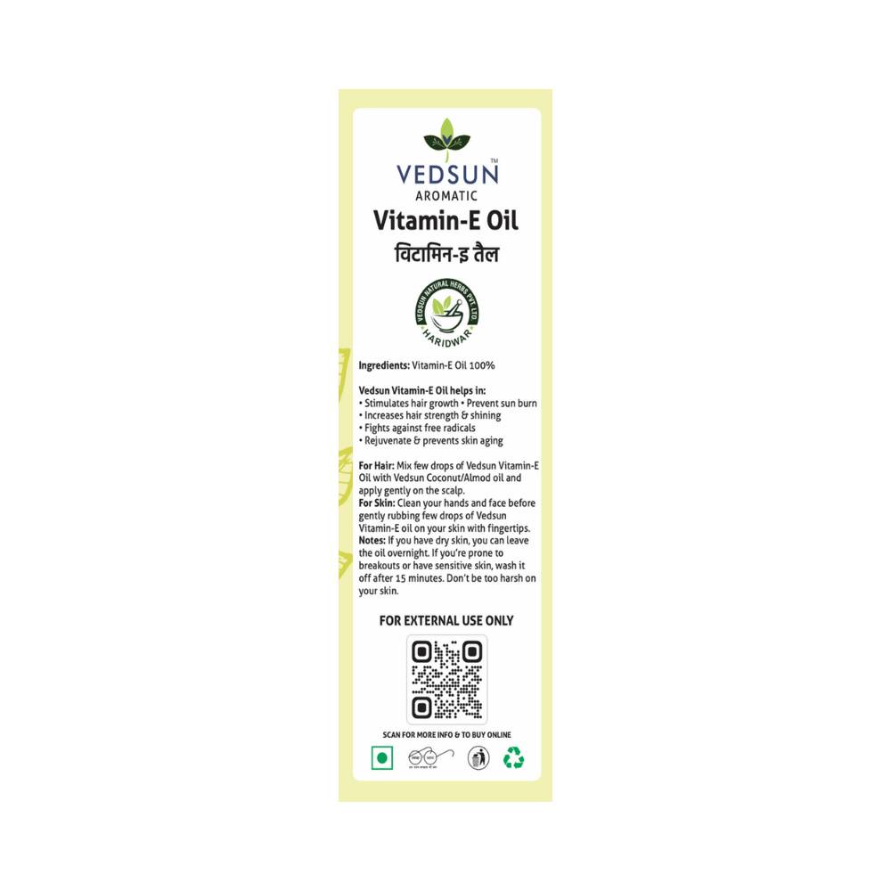 Vedsun Naturals Vitamin E Oil Pure & Organic for Skin - Distacart