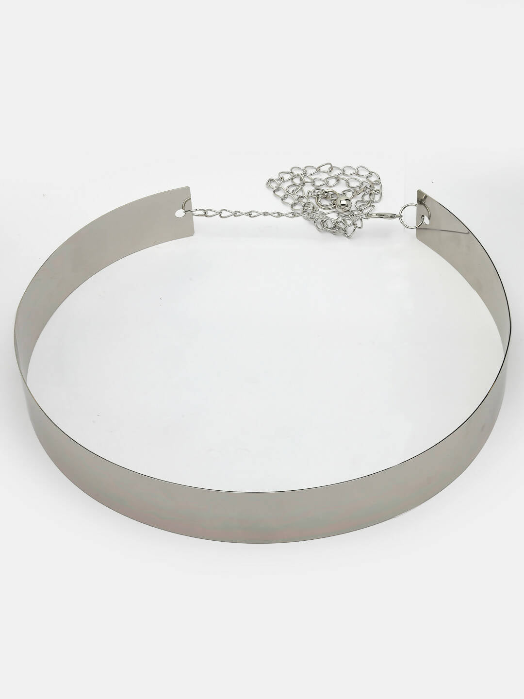 NVR Women Circular Silver Plated Adjustable Broad Belt - Distacart
