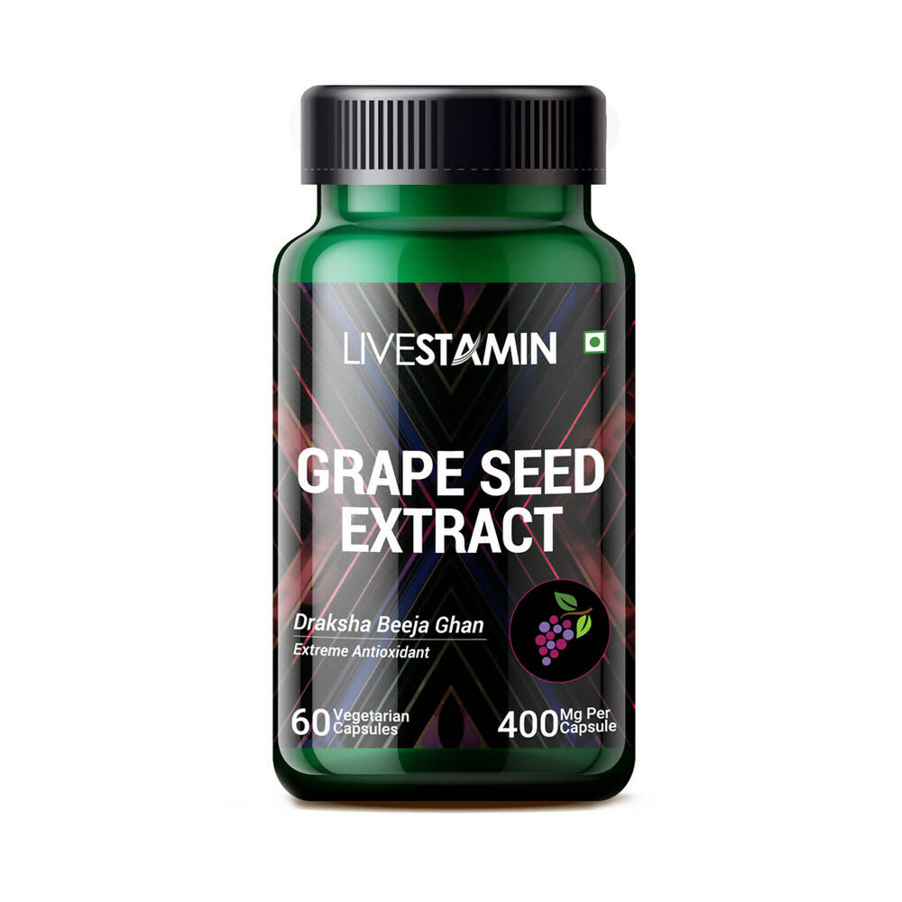 Livestamin Grape Seed Extract Capsules - Distacart