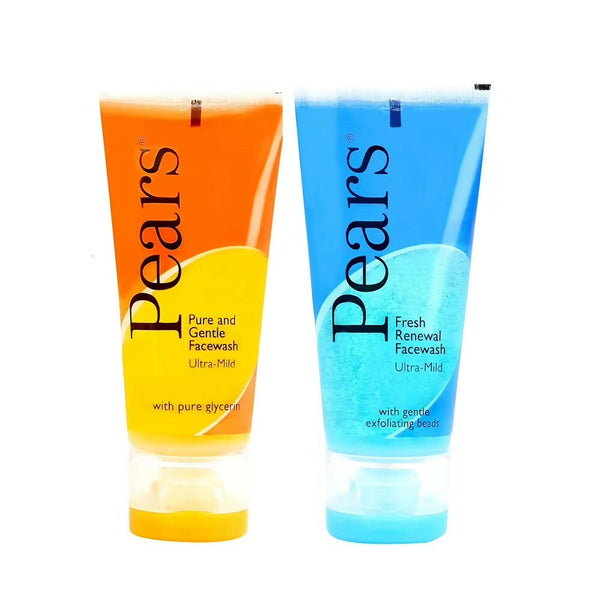 Pears Pure & Gentle Ultra Mild Facewash & Ultra Mild Fresh Renewal Facewash Combo - Distacart