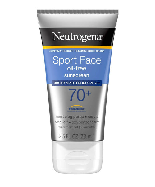 Neutrogena Sport Face Oil-Free Lotion Sunscreen SPF 70 - Distacart