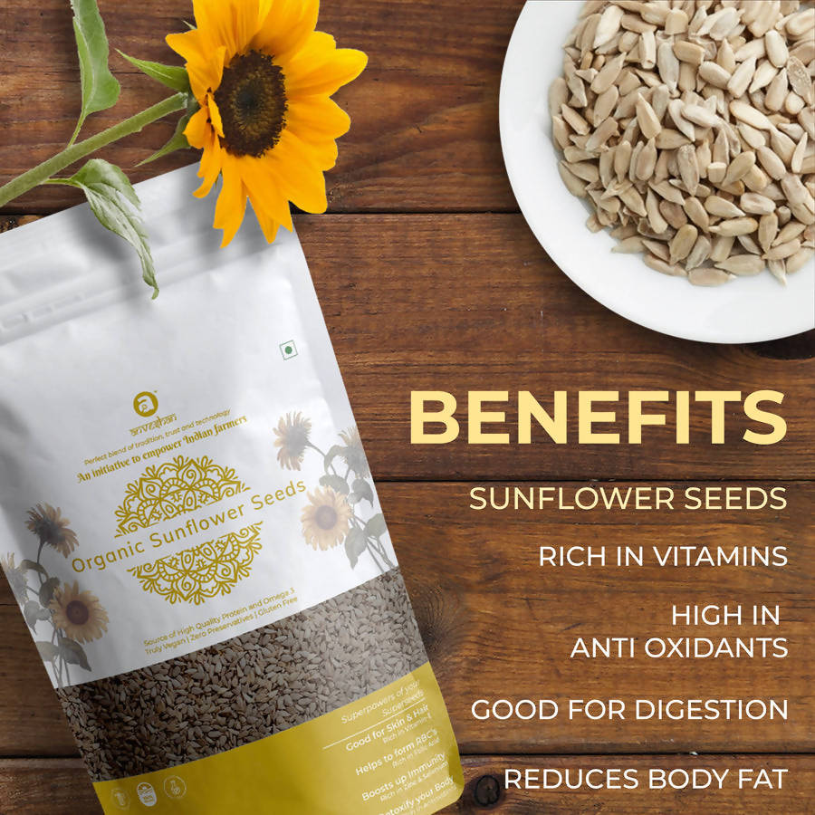 Anveshan Organic Raw Sunflower Seeds