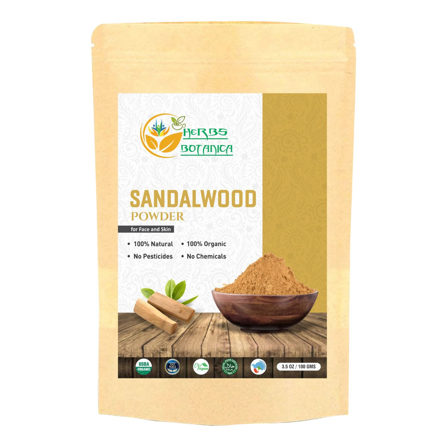 Herbs Botanica Sandalwood Powder - Distacart