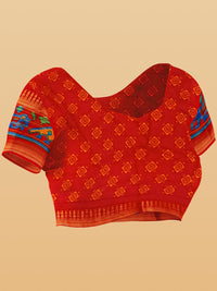 Thumbnail for Kalamandir Ethnic Motifs Printed Silk Blend Saree - Distacart