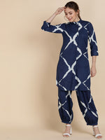 Thumbnail for Sangria Dyed Pure Cotton Kurta With Salwar - Distacart