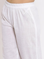 Thumbnail for HERE&NOW Pink Chevron Printed Regular Kurta with Trousers - Distacart