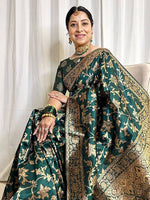 Thumbnail for Kalini Floral Woven Design Banarasi Saree - Distacart